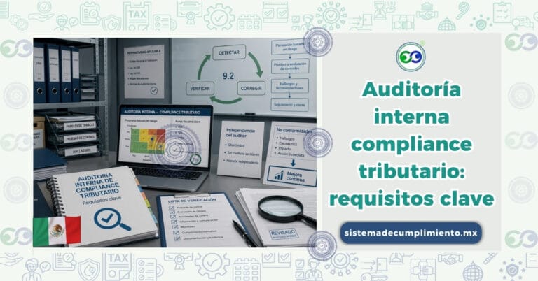 Auditoría interna compliance tributario requisitos clave
