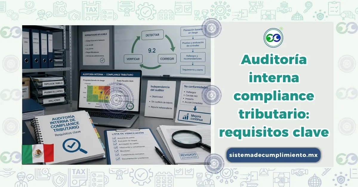 Auditoría interna compliance tributario requisitos clave